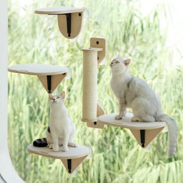 Cat Climbing Frame, Cat Climbing Steps, Cat Tower, Cat Climbing Furniture, Cat Wall Shelf, Window Cat Perch, Cat Window Bed, Cat Bed