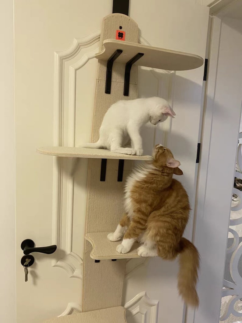 Wooden Door Cat Tree Door Hanging Bed for Cats Cat Climbing Etsy