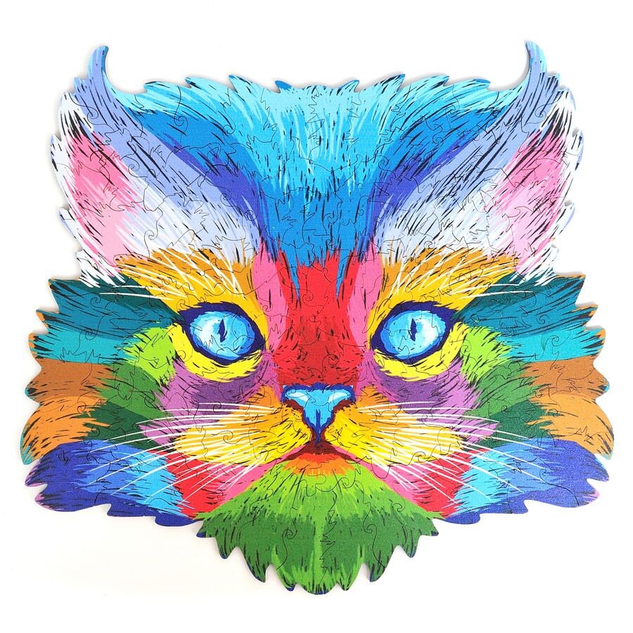 Cat Wooden Jigsaw Puzzle for Adults 