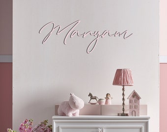 Gift Name Sign Decor, Baby Girl Nursery Wall Decor, Personalized Wall Decor, Custom Name Art