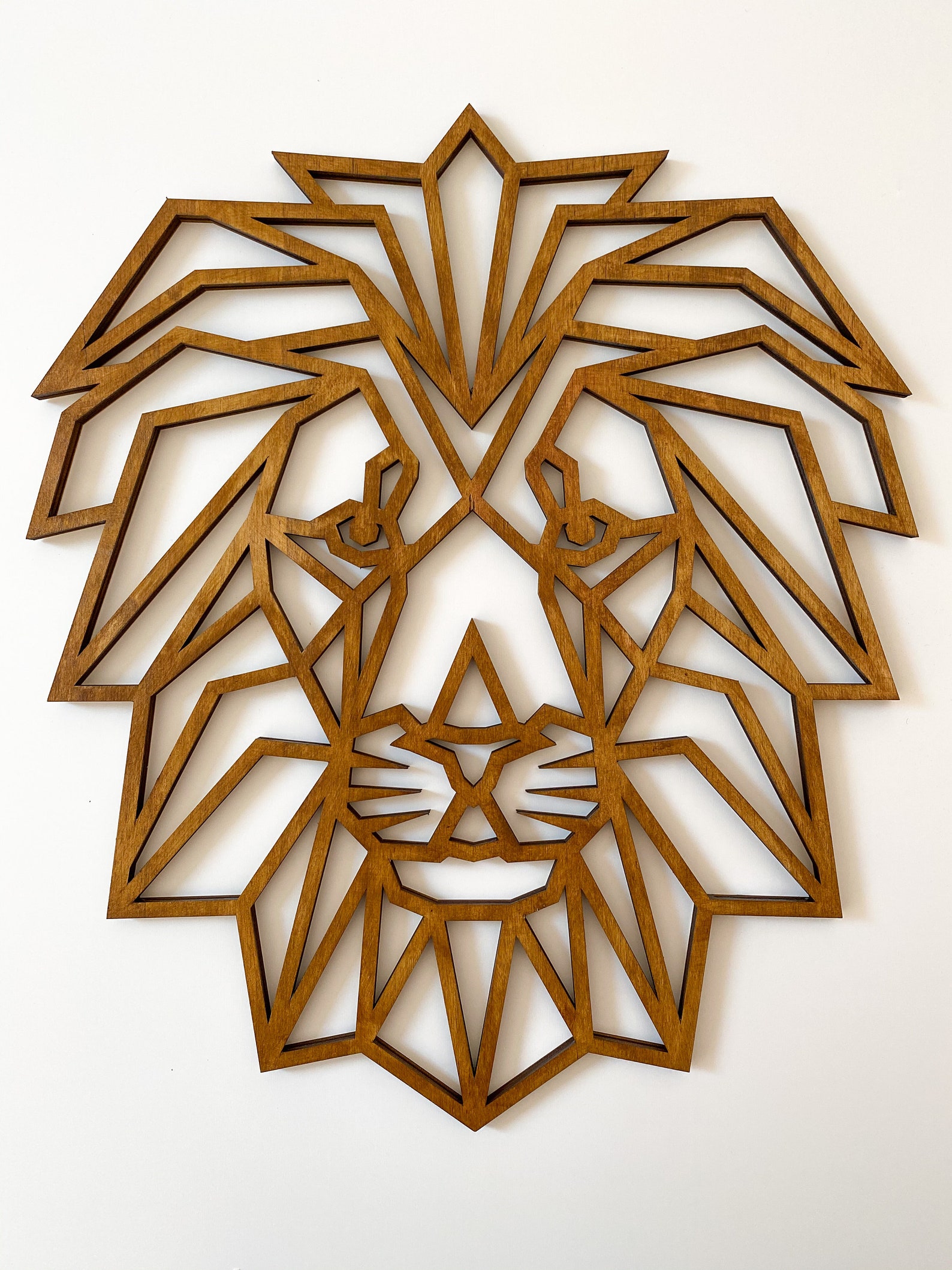 Set of 3 Geometric Animals Nursery Wall Decor Wild Animals Etsy