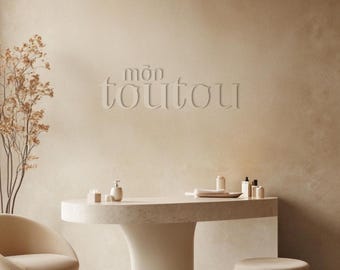 Custom Business Logo Wall Sign - Salon, Cafe, or Boutique Branding - Personalized Wooden Company Sign - Office or Studio Wall Decor