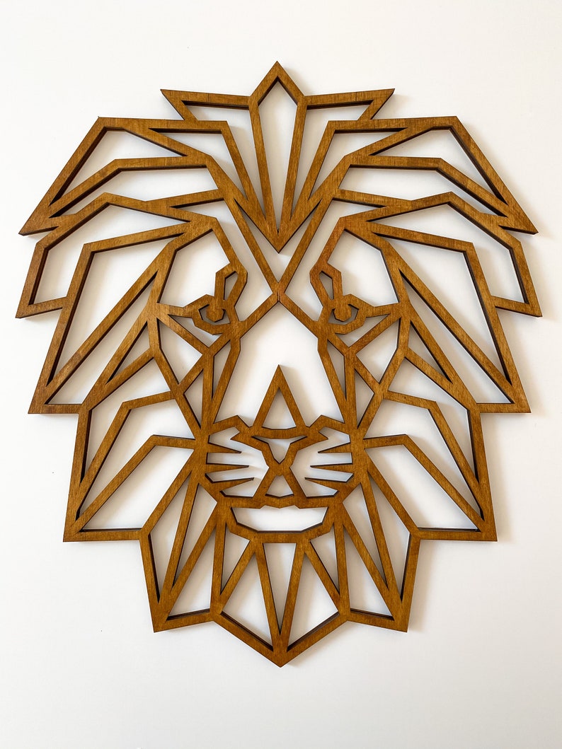 Geometric Safari Animals Wall Decor Geometric Elephant Etsy