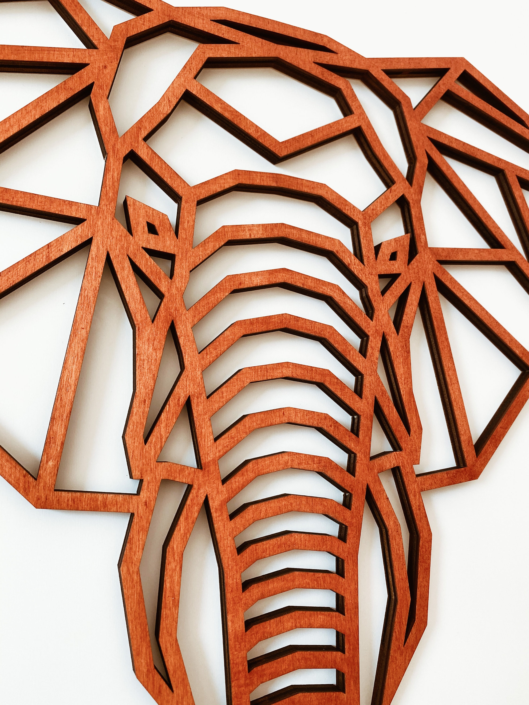 Geometric Wall Decor Geometric Lion Wall Art Home Wall Art Etsy