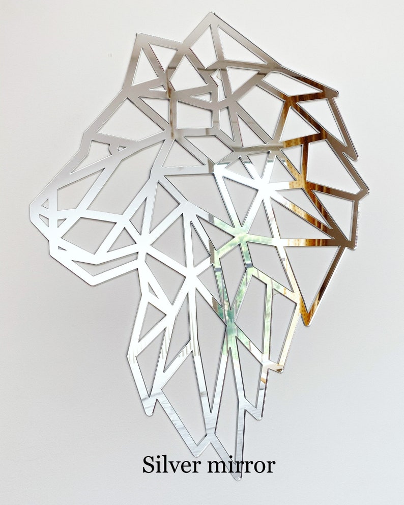 Geometric Wolf Wall Art Geometric Wall Decor Wolf Wall Art Etsy