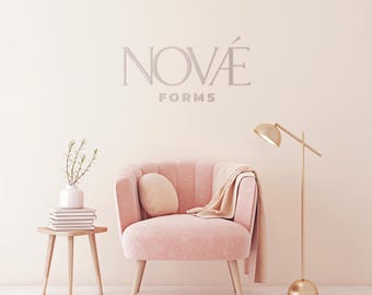 Acrylic Business Logo Sign - Custom Name Wall Sign - Dusty Pink Salon or Studio Decor - Personalized Branding for Office