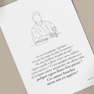 Cita del cartel Los visitantes | Póster decorativo minimalista - Impresión de cine francés, película, divertido - idea de regalo original - Pareja francesa