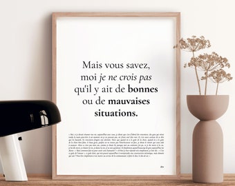 Affiche citation Astérix et Obélix : Mission Cléopâtre  | Impression Poster minimaliste - Fond blanc - Réplique, Film, cinéma, drole, cadeau