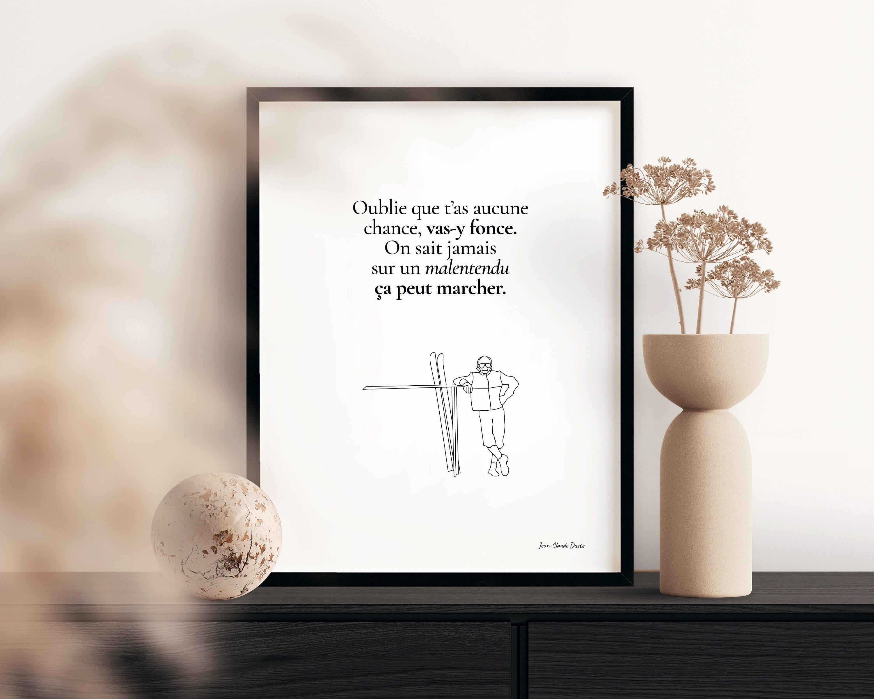 Citation Les Bronzés 1 Affiche citation Les Bronzés font du ski Poster minimaliste - Etsy France