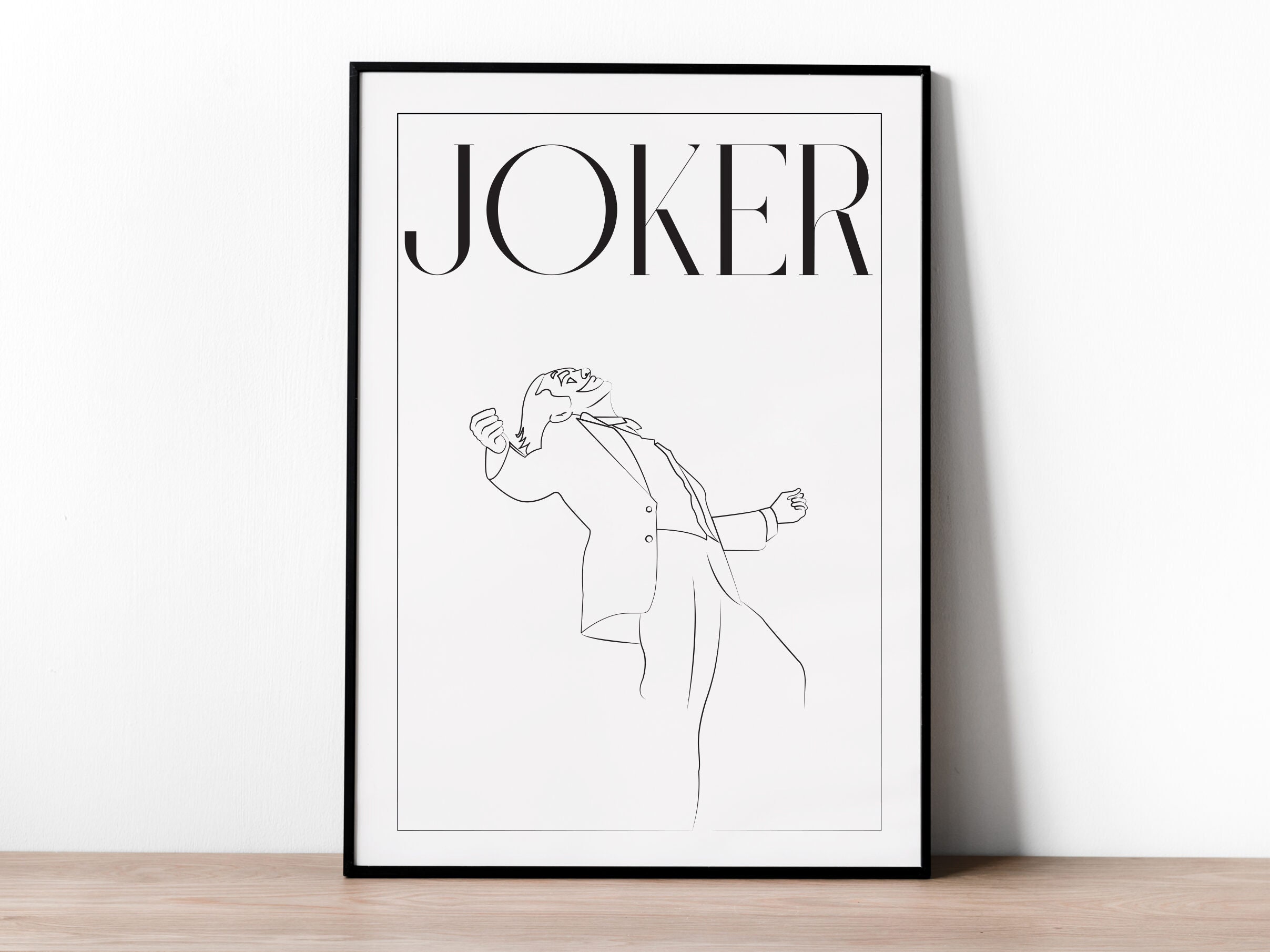 Affiche Joker | Poster Minimaliste Signé - Film, Cinéma, Joker