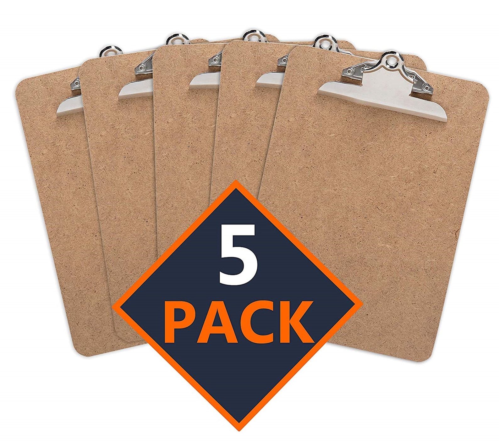 Bulk Clipboards Set of 5 Plain Wooden Clip Board Masonite Etsy