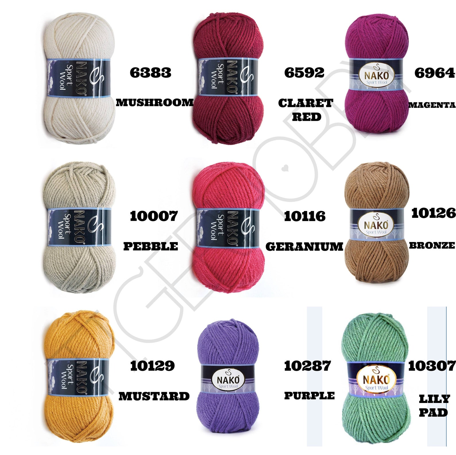 NAKO Sport Wool wool yarn acrylic yarn knitting yarn | Etsy