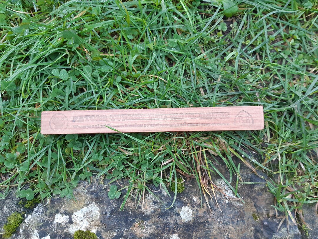 Vintage Wooden Patons Turkey Rug Wool Gauge Tool for Measuring Etsy