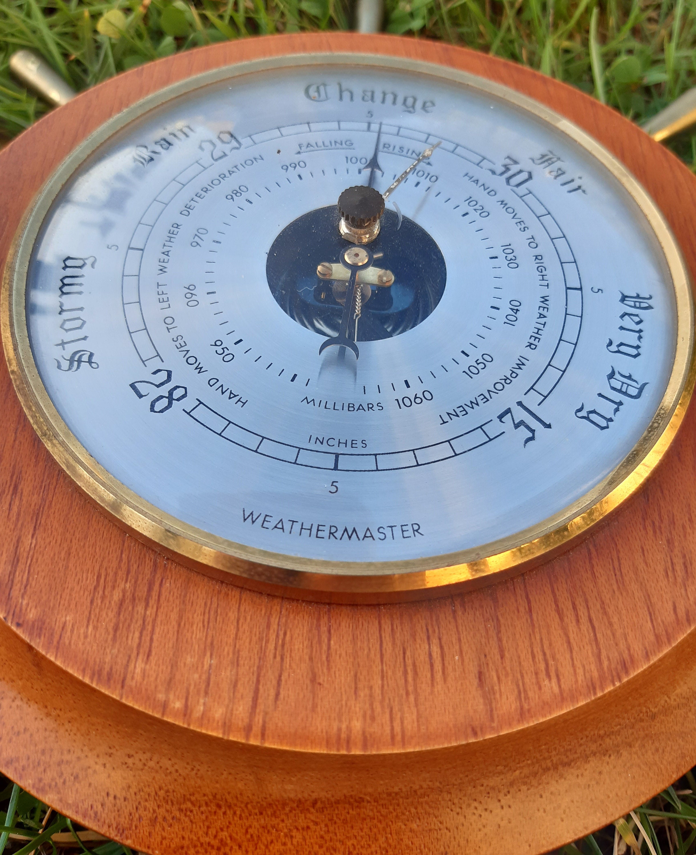 Weathermaster Wall Barometer Nautical Style Ships Wheel Etsy UK