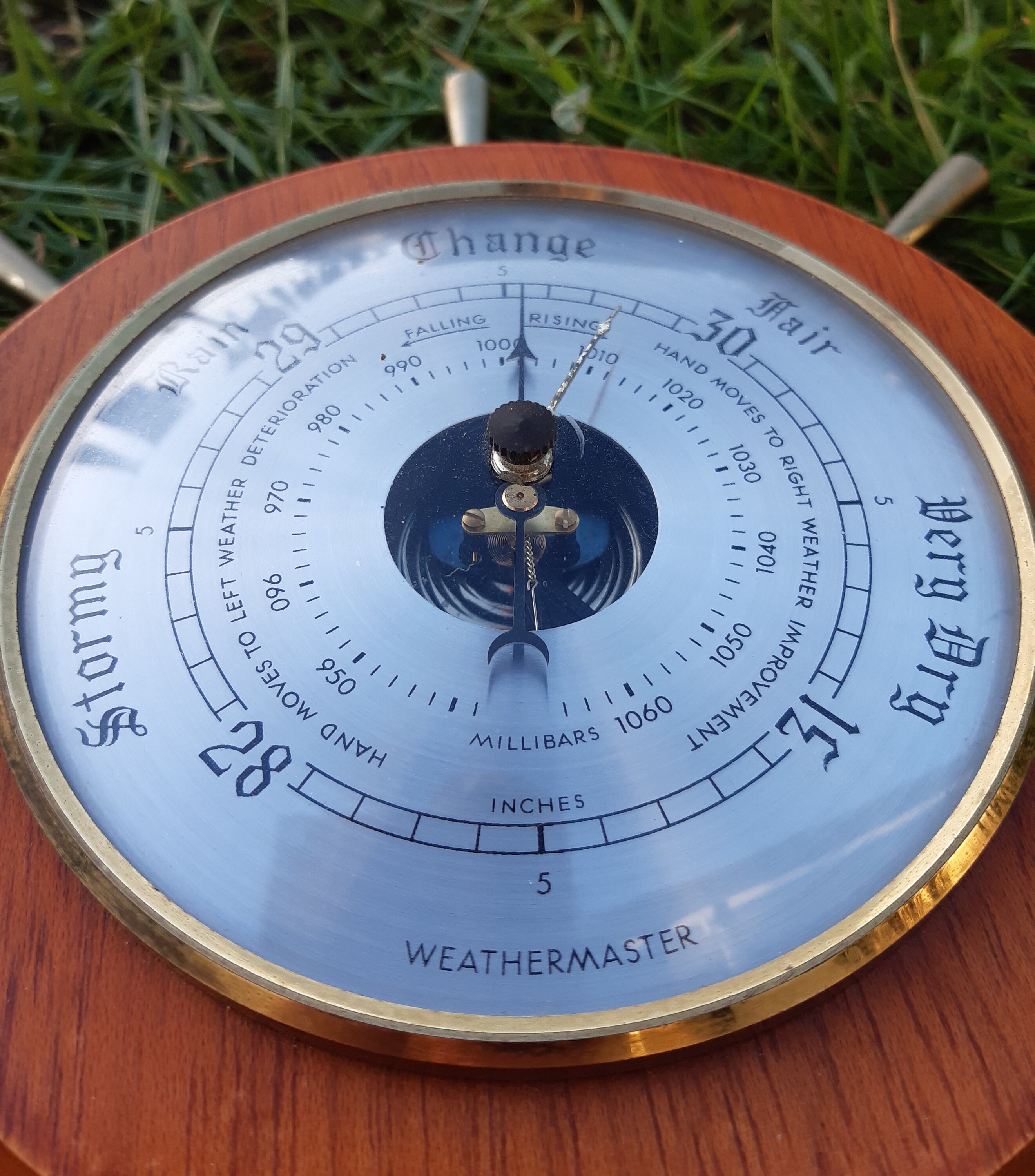 Weathermaster Wall Barometer Nautical Style Ships Wheel Etsy UK