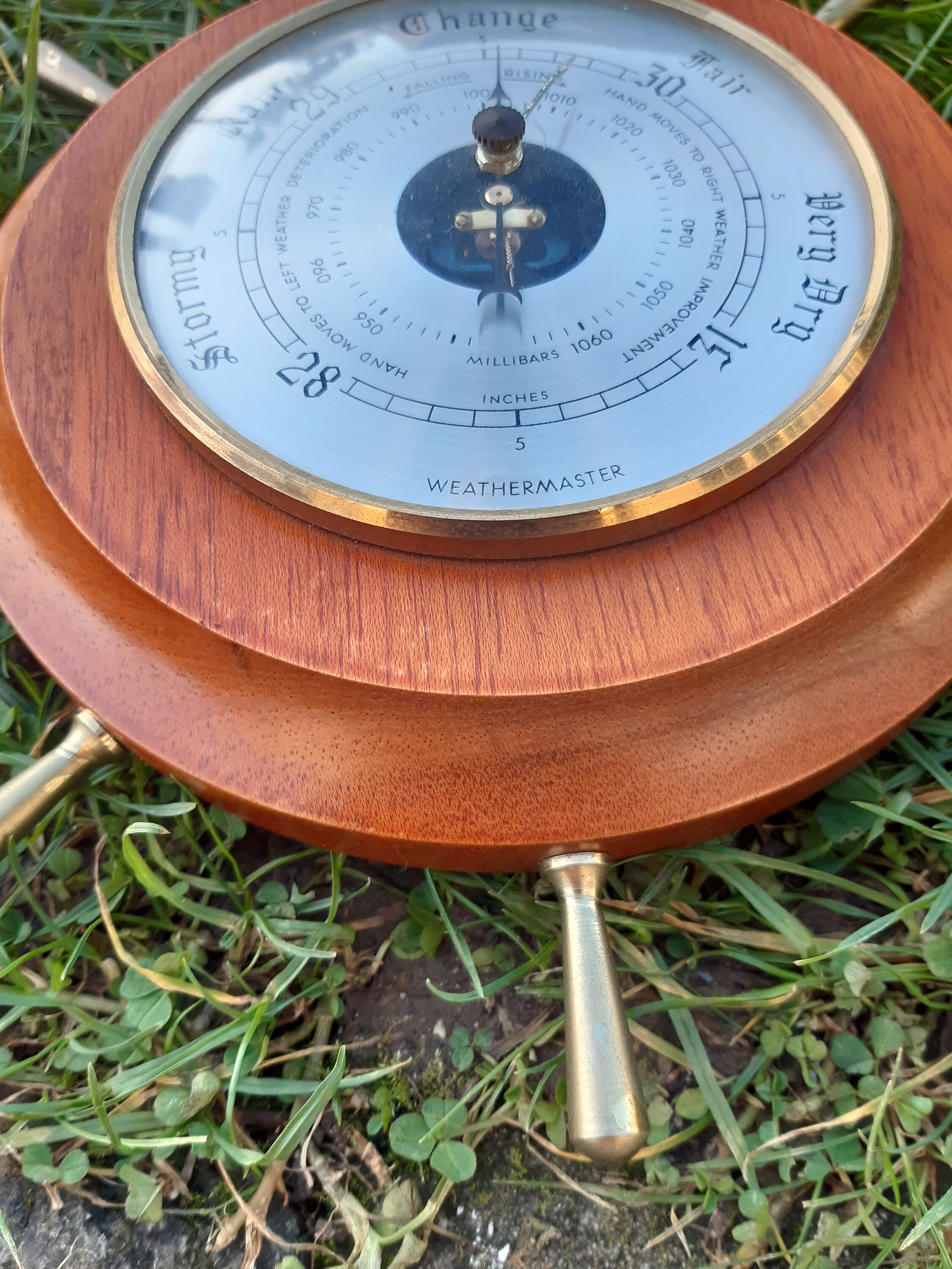 Weathermaster Wall Barometer Nautical Style Ships Wheel Etsy UK