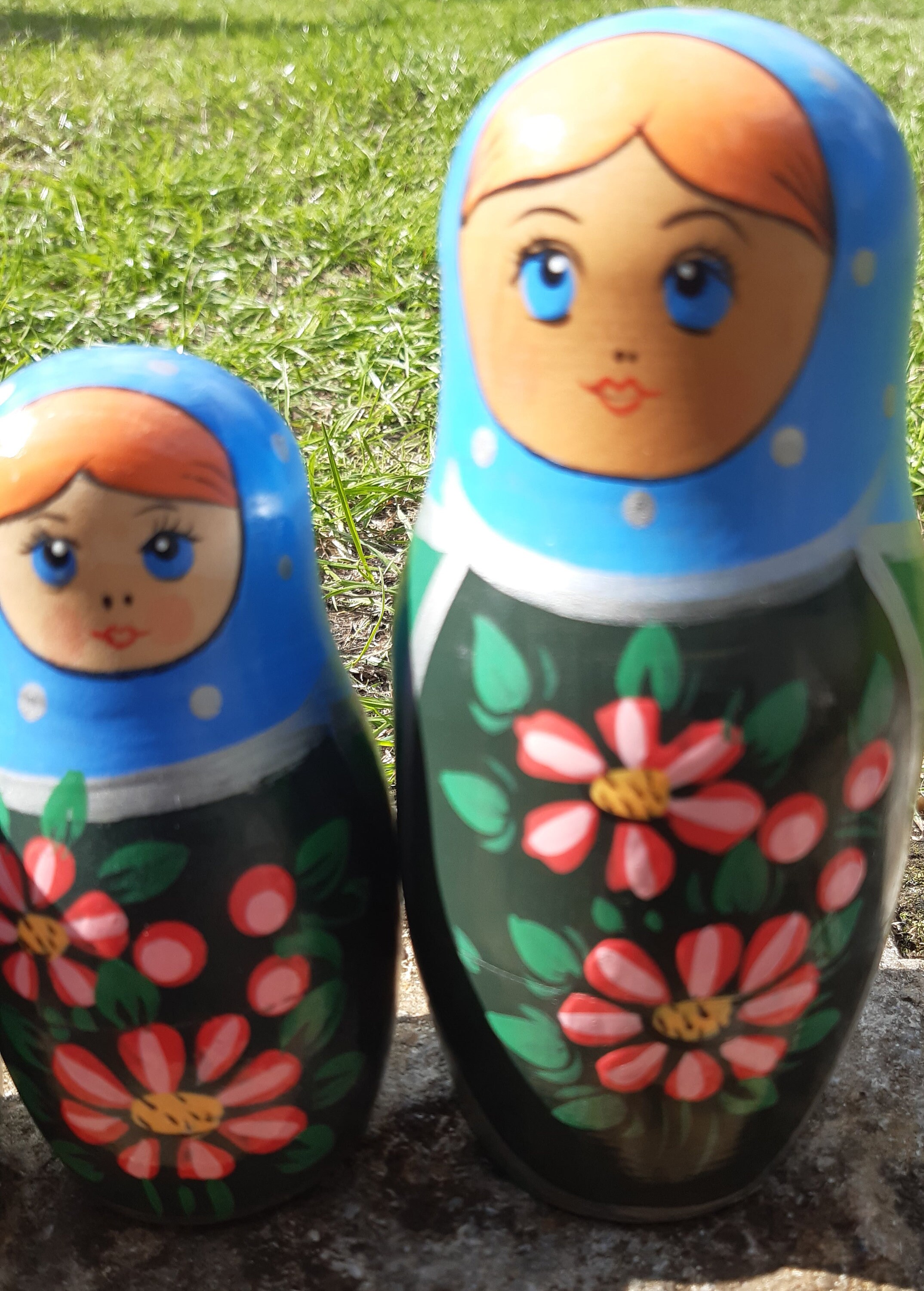 Wooden Stackable Dolls 7 Different Sizes From 15cm Tall to Etsy UK