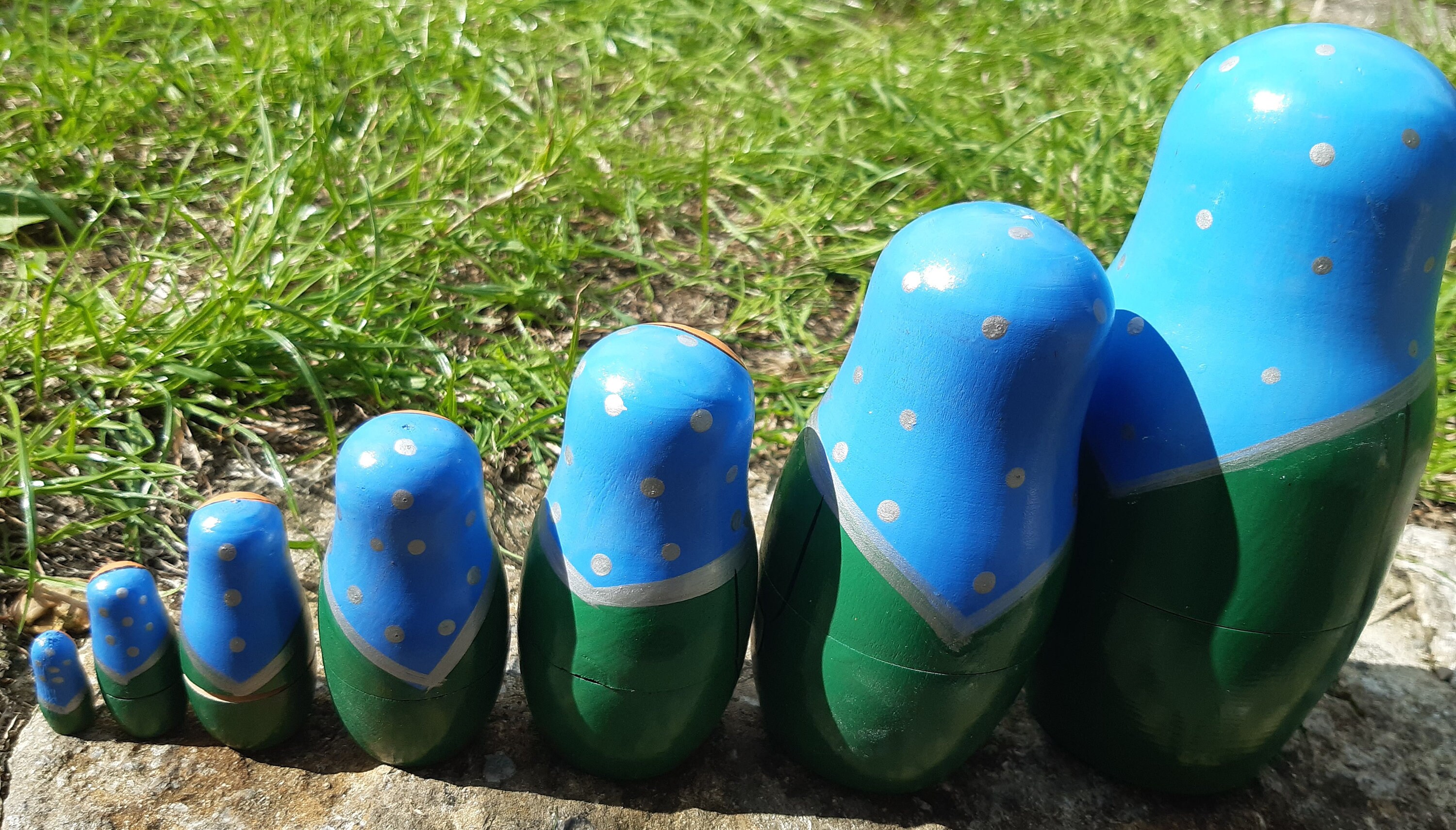 Wooden Stackable Dolls 7 Different Sizes From 15cm Tall to Etsy UK