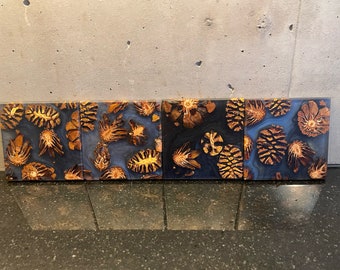 EpoxyART coaster by Pustebaum with 3D effect; EpoxyART coasters by Pustebaum
