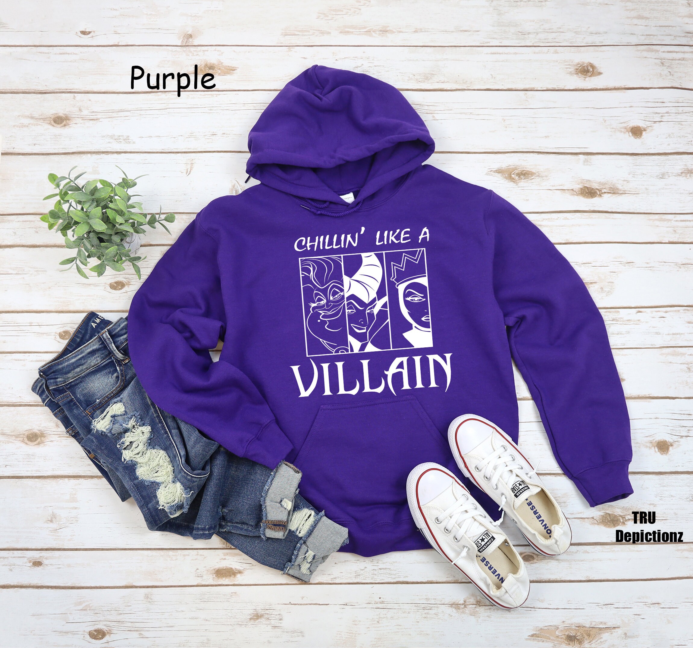 Chillin like a villain hoodie sale