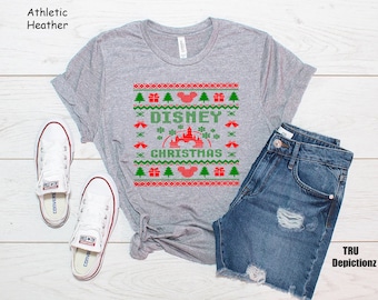 Ugly Disney Christmas Shirt||Mickey Mouse Shirt||Disney Christmas Shirt||Unisex shirt