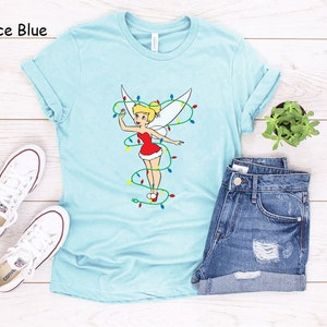 Tinker Bell Holding Christmas Light Shirt||Tinker Bell Shirt||Tinker Bell Christmas Light Shirt||Unisex shirt