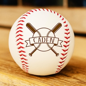 Personalized Engraved Baseball: Custom Name Gift for Players & Coaches
