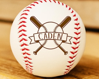 Personalized Engraved Baseball: Custom Name Gift for Players & Coaches
