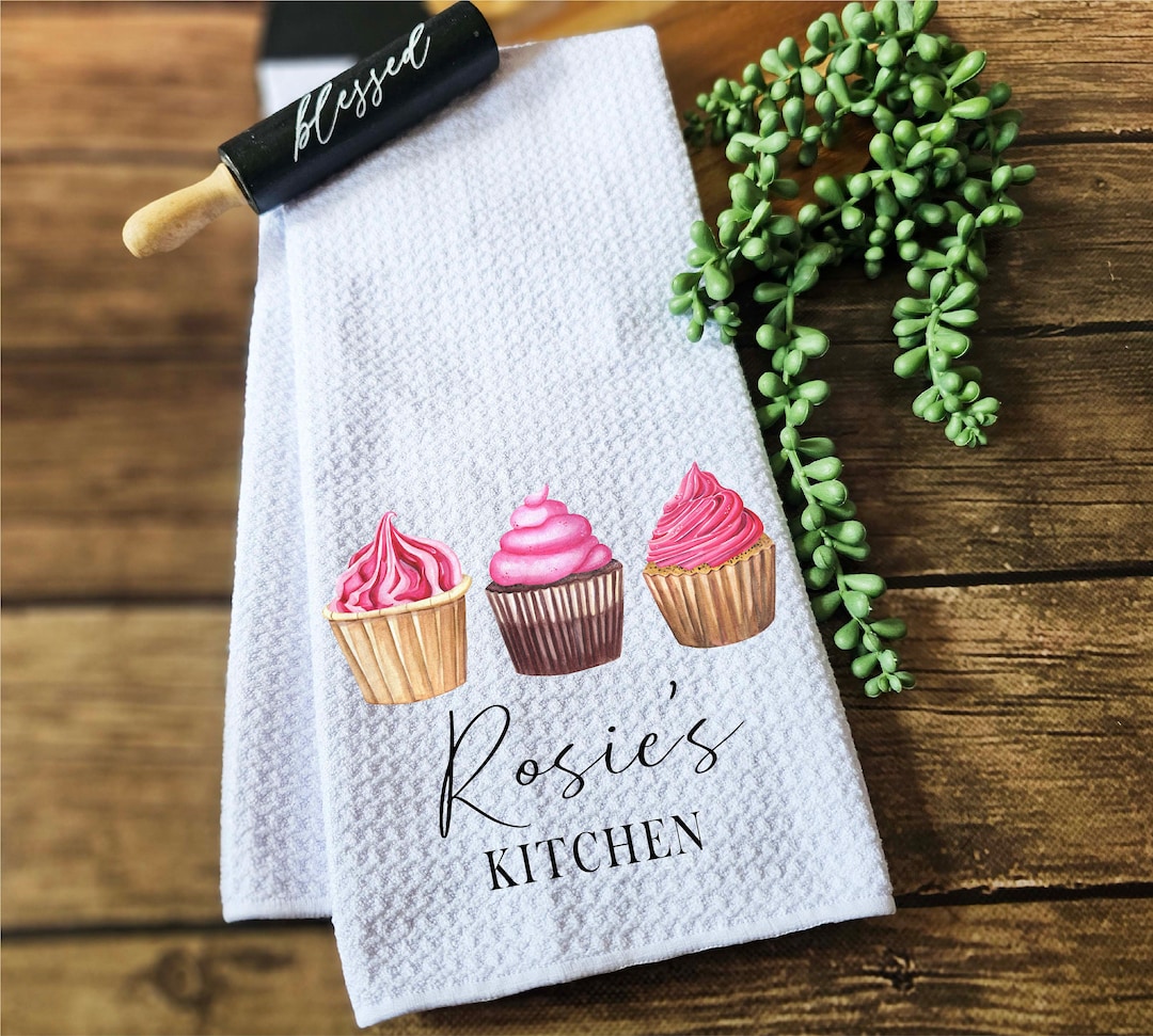 Personalized Kitchen Towels Custom Dish Towel Tea Towel Custom Kitchen