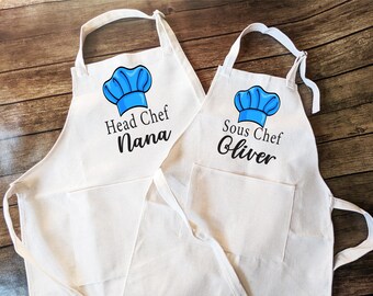 Personalized Aprons Kitchen Chef : Cooking gifts Birthday gift for kids