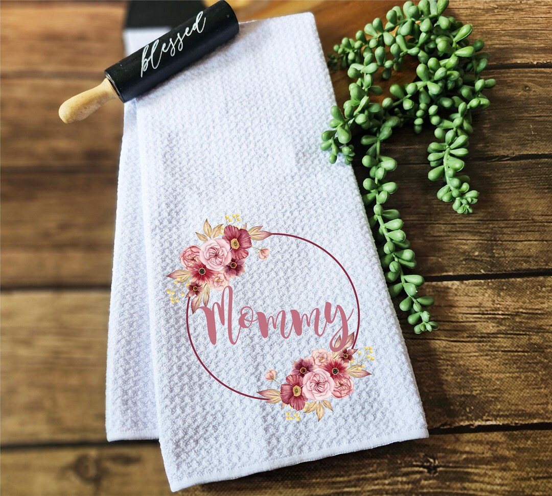 Personalized Boho Floral Bath Towel - 60x30 Inch Custom Name Beach Towel, Quick Dry Polyester For Yoga, Travel, Gift - View #3