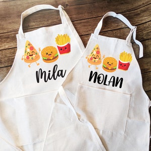 Personalized Kids funny Apron with Pocket: Custom Baking Gift