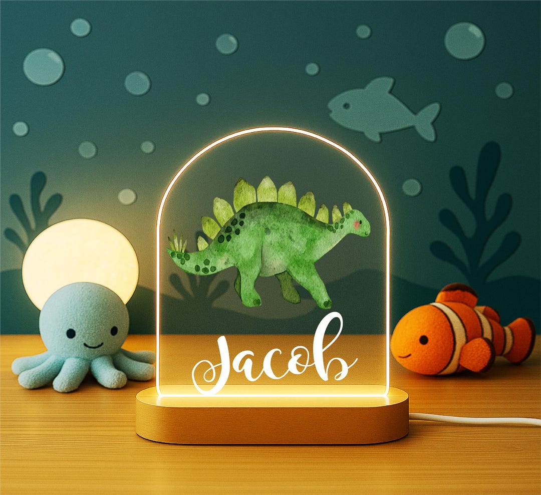 Custom Boys Bedroom Lamp • Unique Birthday Gift or Holiday Present for ...