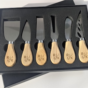 Wedding gift Cheese Knife set Charcuterie Board Accessories Cheese Knives Housewarming Hostess Gift Bridal Shower Gift  friend Initial gift