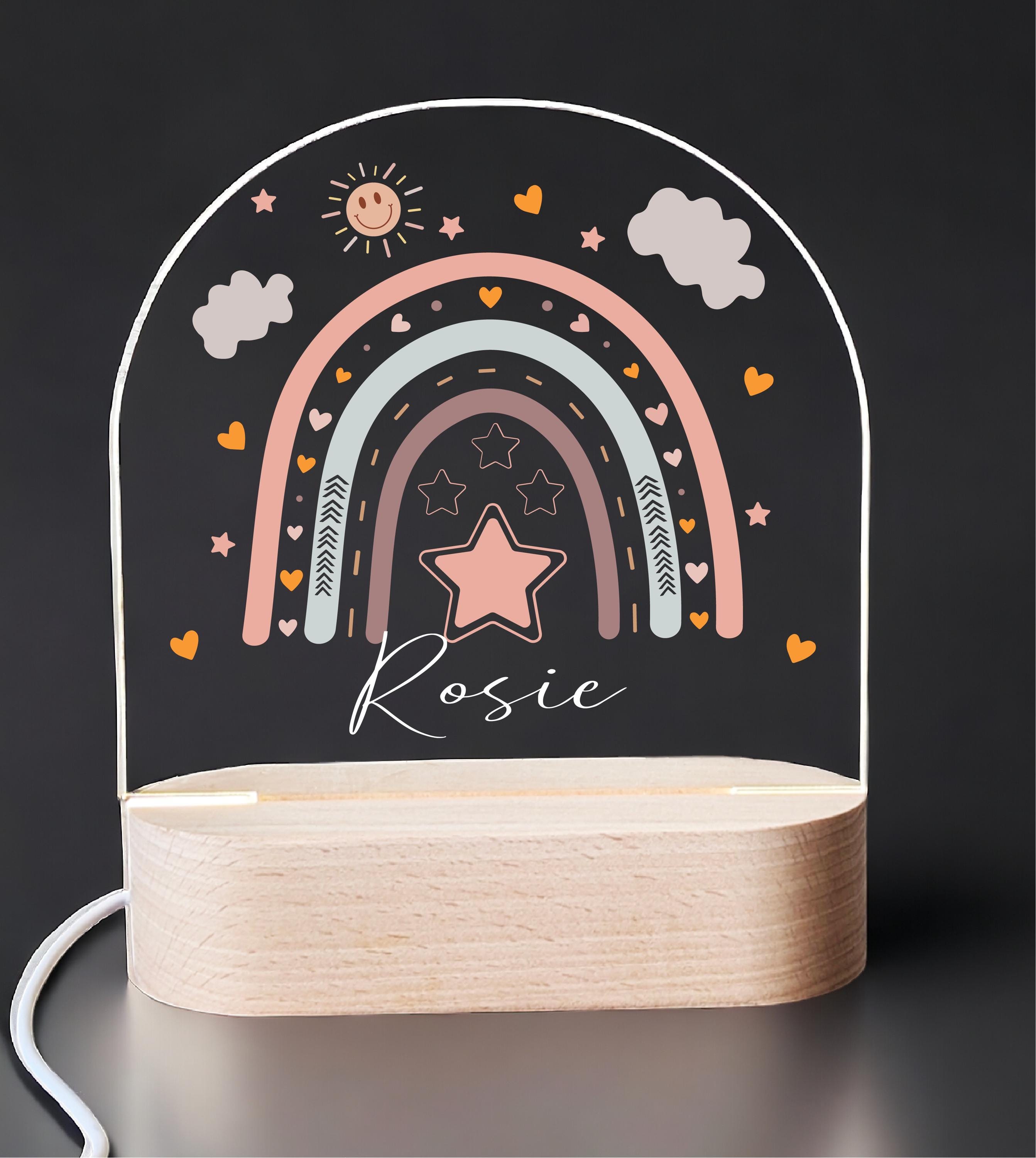 Custom Name Nursery Decor With Cloud/Rainbow Designs