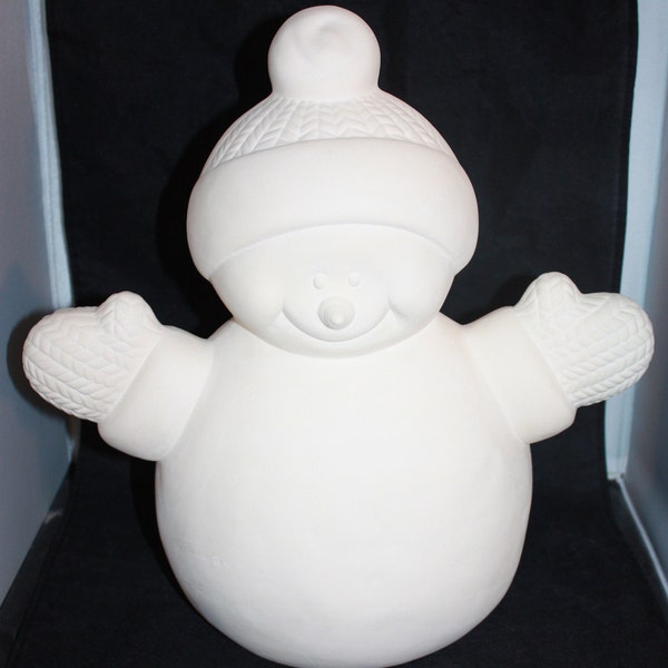 Ceramic Snowman Etsy