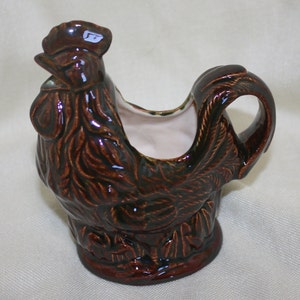 Ceramic Chicken Rooster Creamer