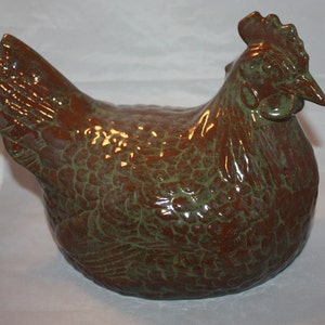 Ceramic Large Sitting Chicken Decor