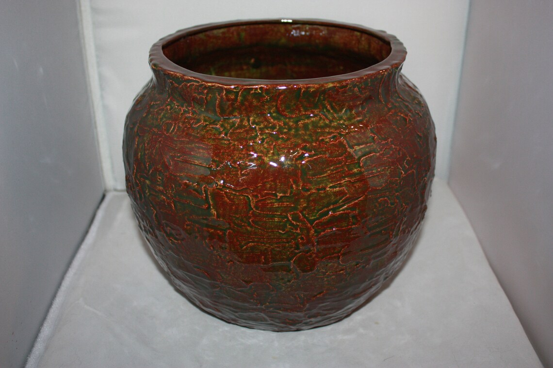 Ceramic Large 10 Textured Planter Pot Etsy