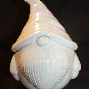 Ceramic Gnome Container with 8 oz Soy Scented Candle