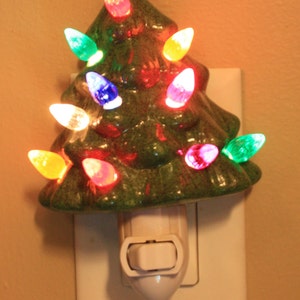 Ceramic Christmas Tree Night Light