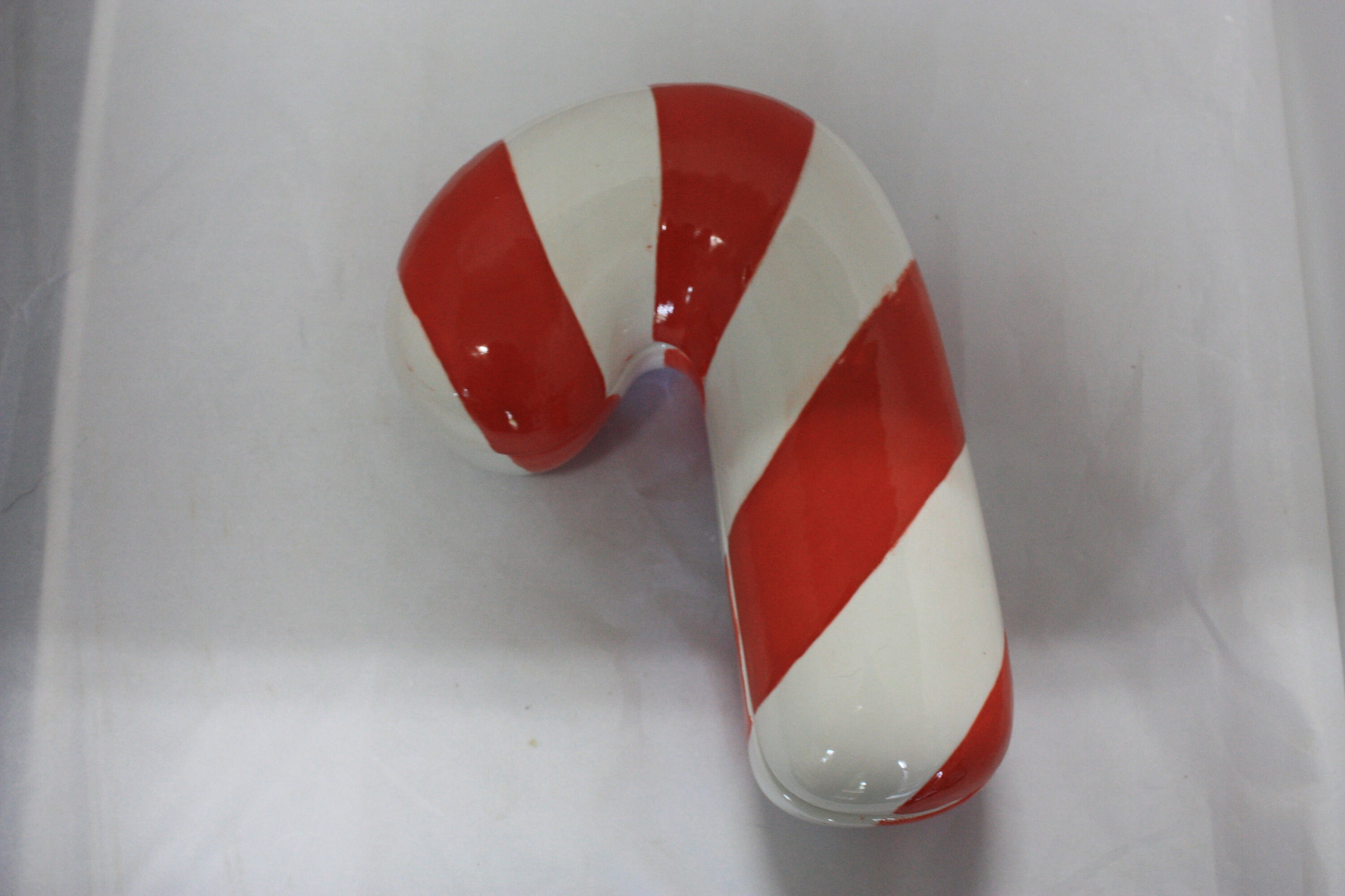 Ceramic Candy Cane Box with 14 oz Soy Candy Cane Scented Etsy