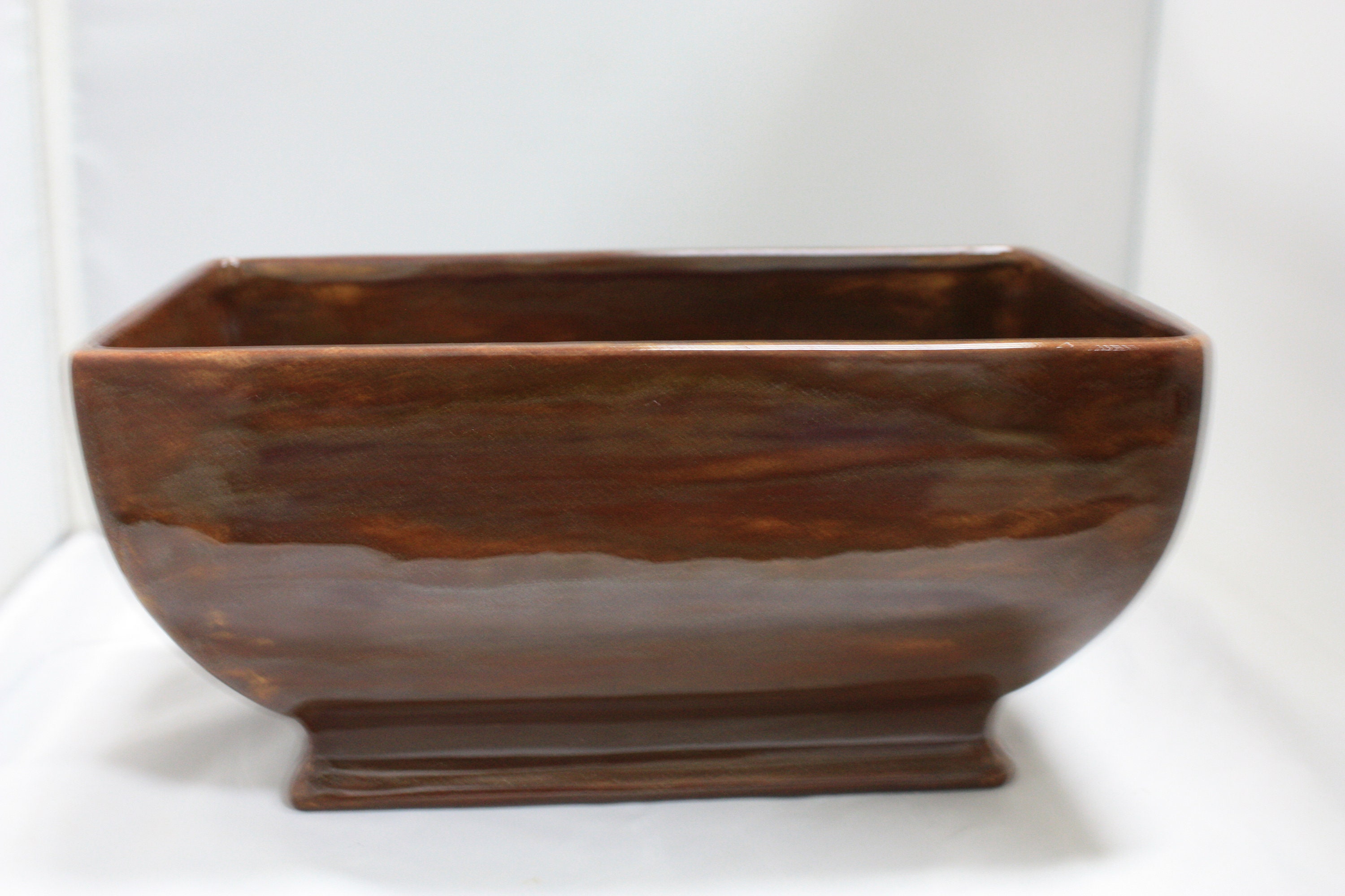 Ceramic Rectangle Planter Vase Etsy