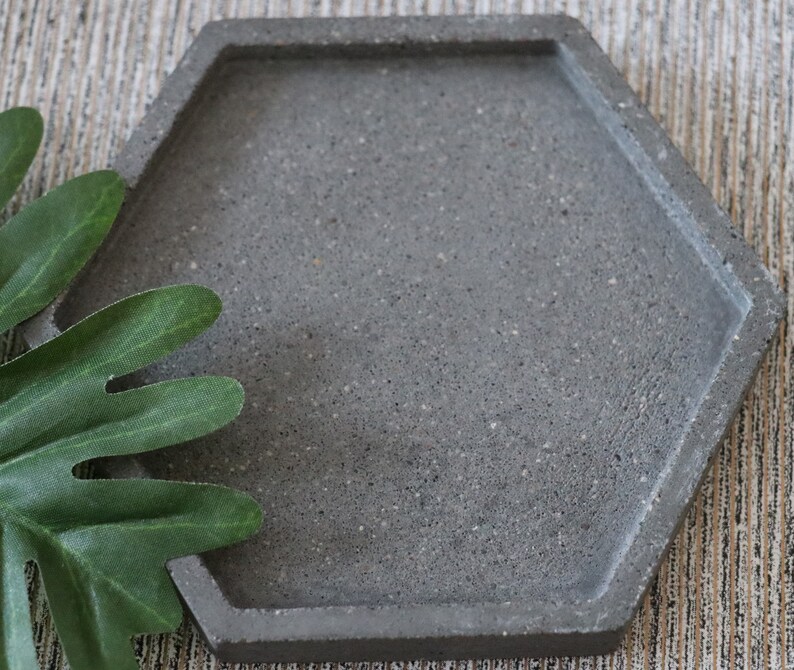 Concrete Tray Home Decor Decorative Tray Jewelry Tray Etsy
