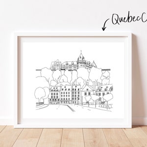 Simplistic Quebec City PRINT PDF&JPEG