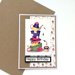 Carte de vœux - Joyeux anniversaire Gâteau Wondeland