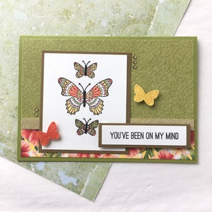 Mariposa - tarjeta de felicitación hecha a mano