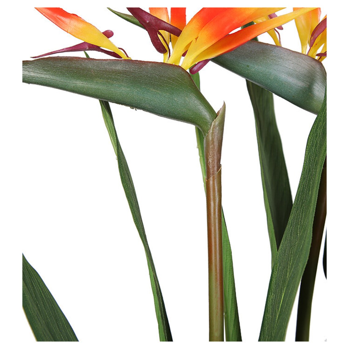 Artificial Silk Bird Of Paradise Palm Tree Potted Plant Lush Etsy