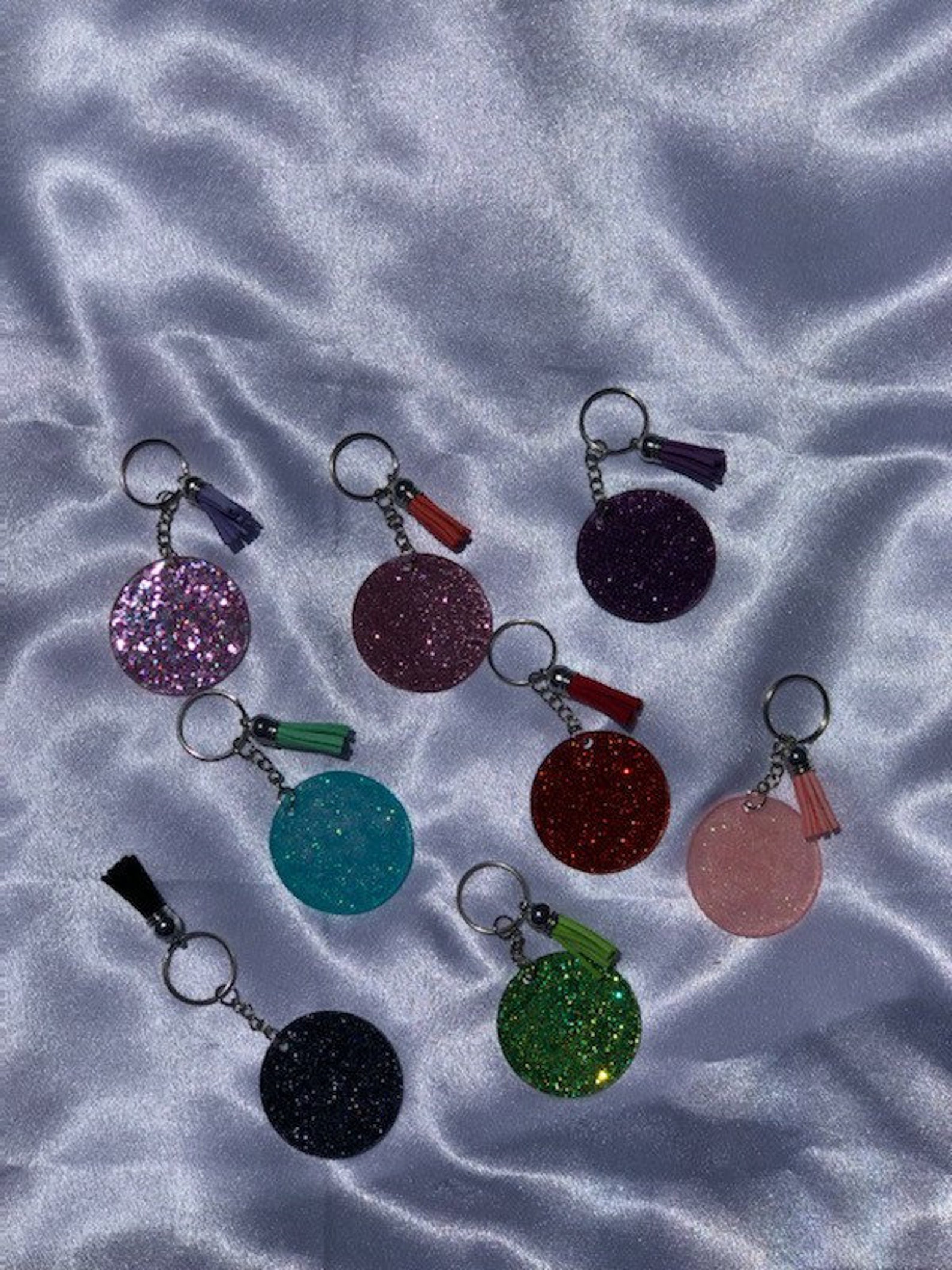 Sparkle glitter keychain Etsy