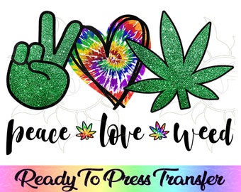 Free Free 265 Peace Love Weed Svg SVG PNG EPS DXF File